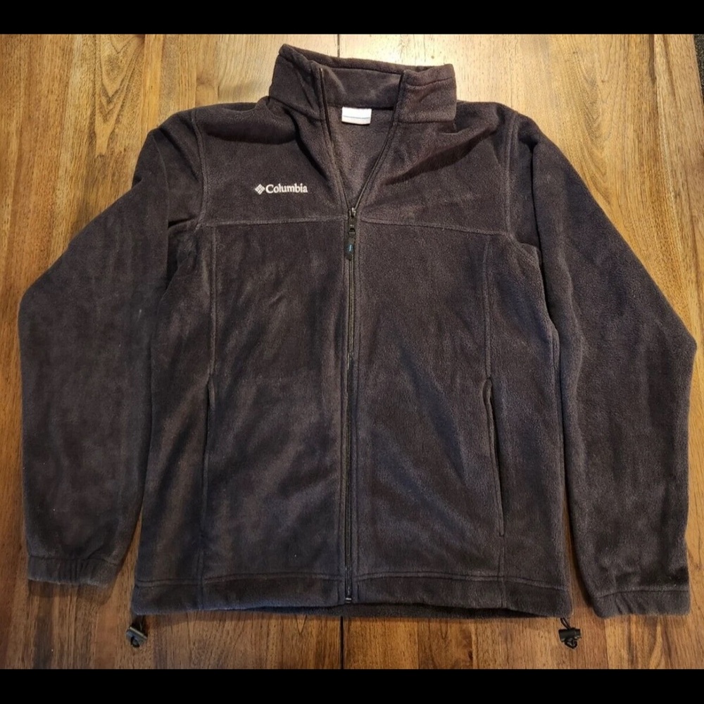 EUC Columbia classic black Full-Zip Fleece Jacket size medium